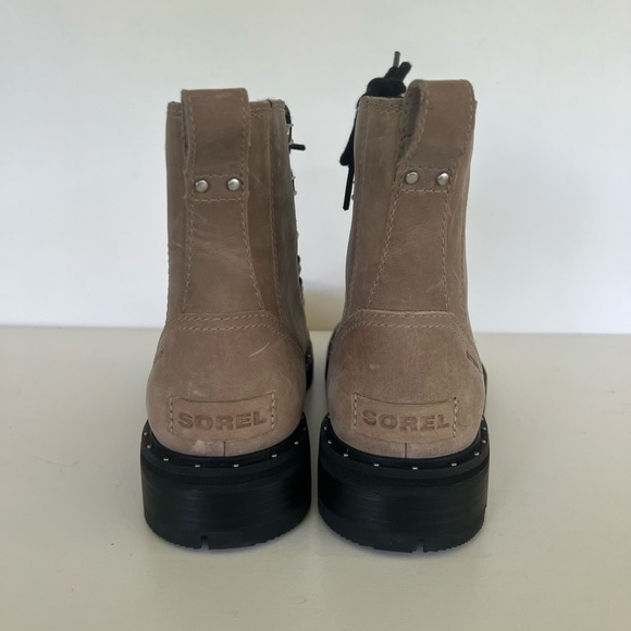 Sorel Women's Lennox Shearling Booties, Canoe (Tan), size 5.5 - Picture 4 of 12